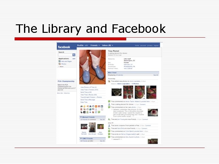 The Library and Facebook 