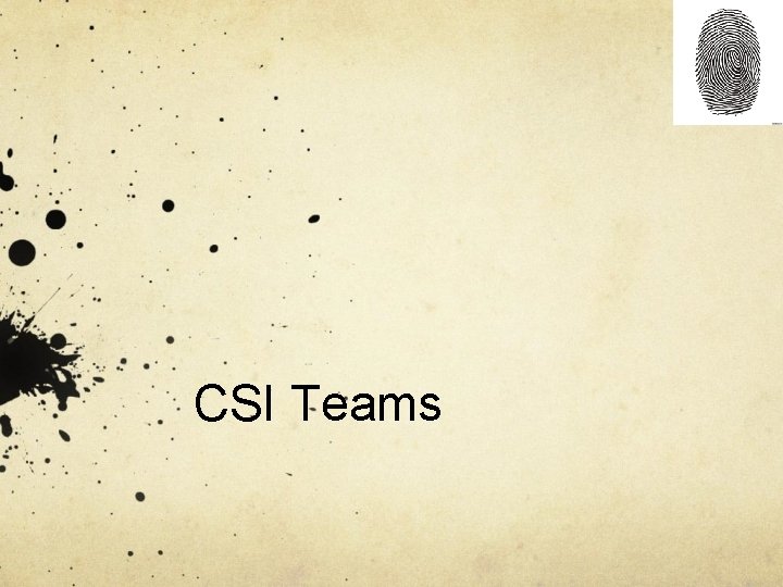 CSI Teams 
