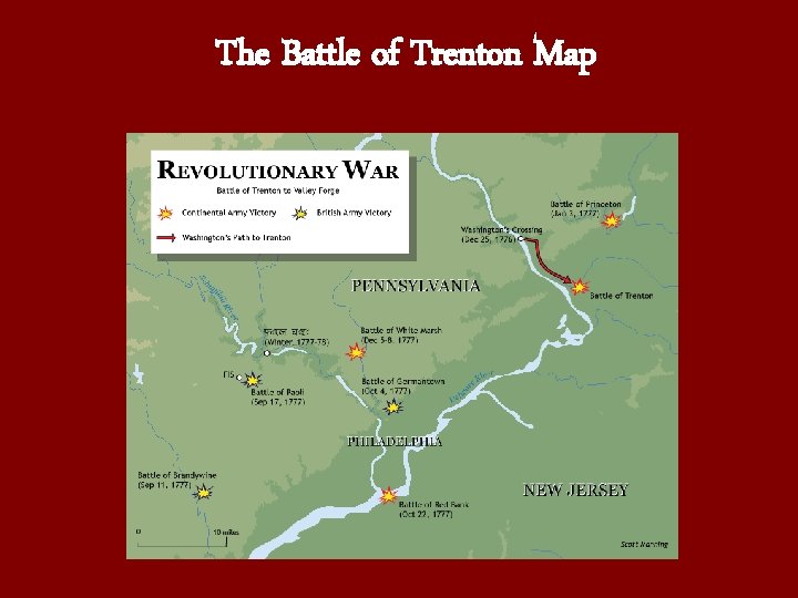 The Battle of Trenton Map 