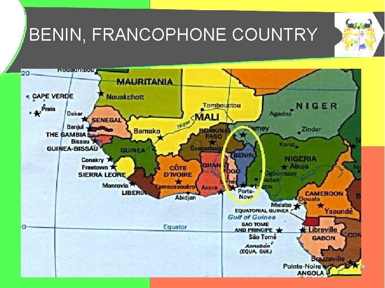 BENIN, FRANCOPHONE COUNTRY BENIN, PAYS FRANCOPHONE 