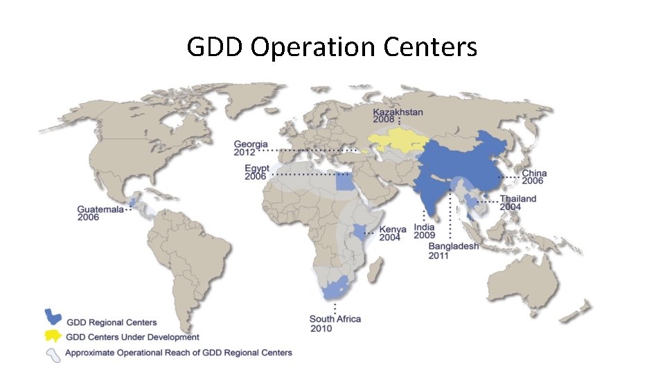 GDD Operation Centers 