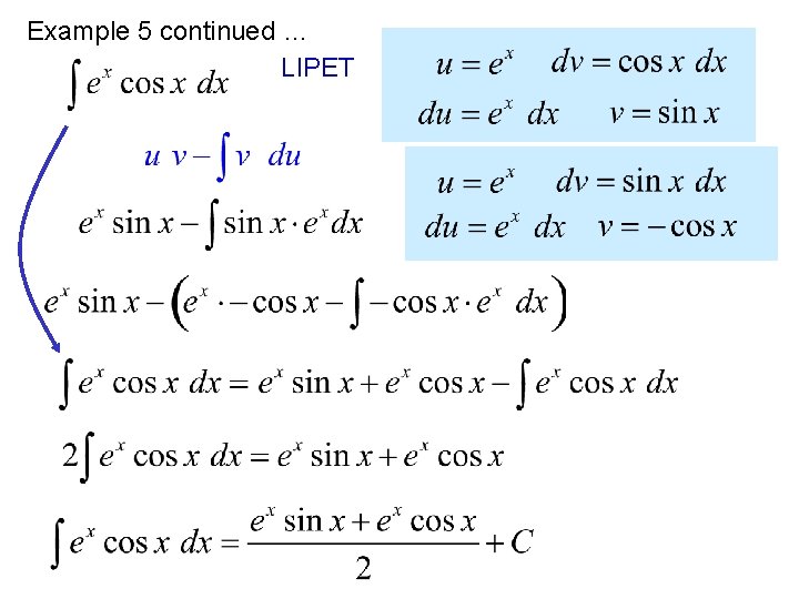 Example 5 continued … LIPET 