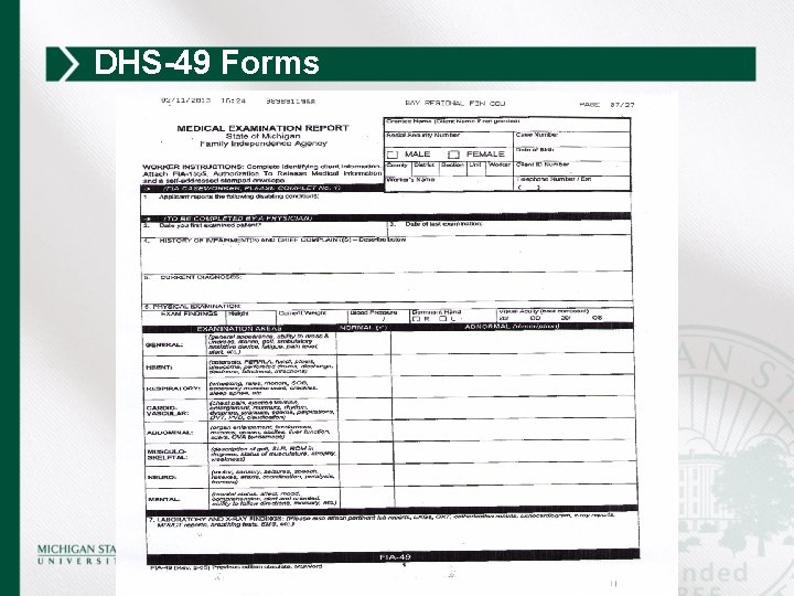 DHS-49 Forms 