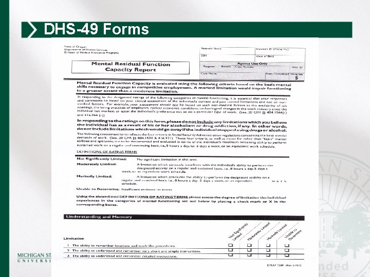 DHS-49 Forms 