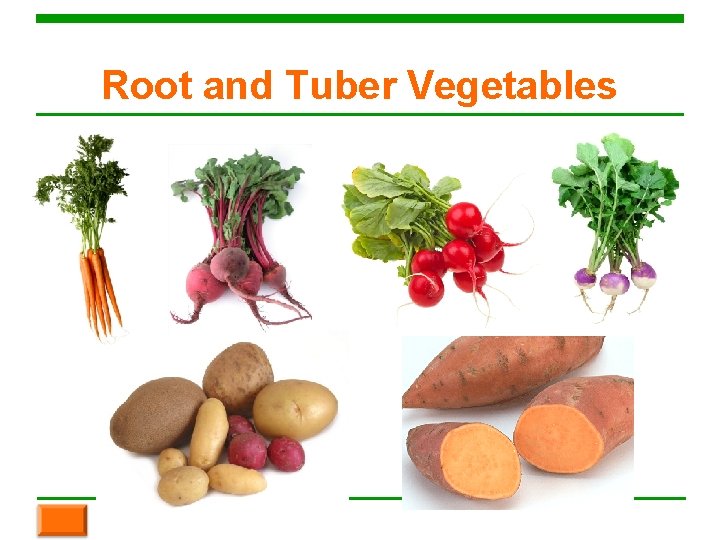 Root and Tuber Vegetables 