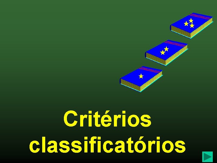 Critérios classificatórios 127 