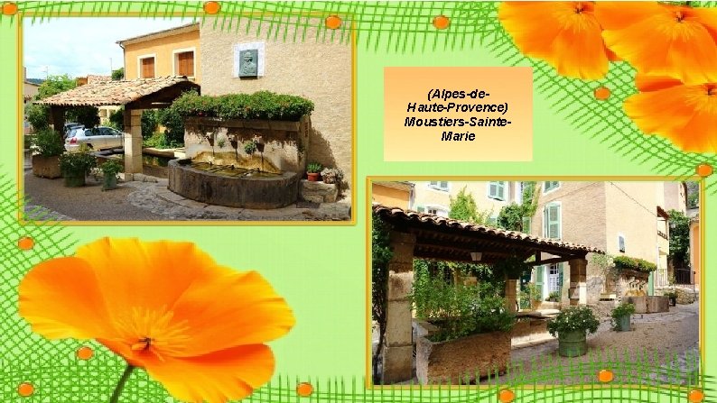 (Alpes-de. Haute-Provence) Moustiers-Sainte. Marie (Alpes-de. Haute-Provence) Moustiers-Sainte. Marie