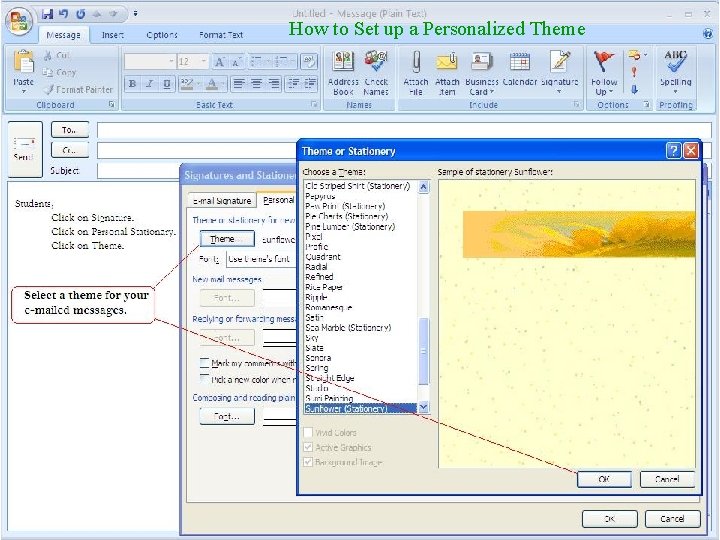 How to Set up a Personalized Theme 
