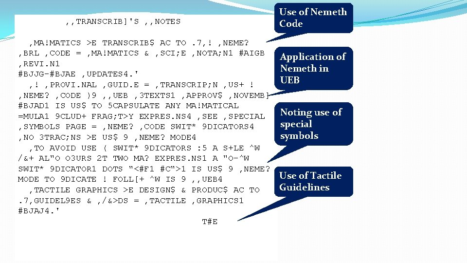 , , TRANSCRIB]'S , , NOTES , MA!MATICS >E TRANSCRIB$ AC TO. 7, !
