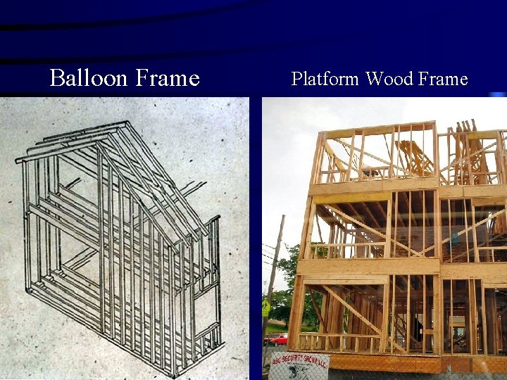 Balloon Frame Platform Wood Frame 