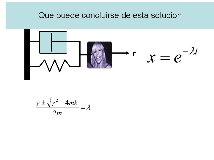 Que puede concluirse de esta solucion F 