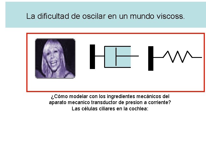 La dificultad de oscilar en un mundo viscoss. ¿Cómo modelar con los ingredientes mecánicos