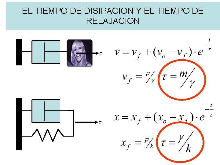 EL TIEMPO DE DISIPACION Y EL TIEMPO DE RELAJACION F F 