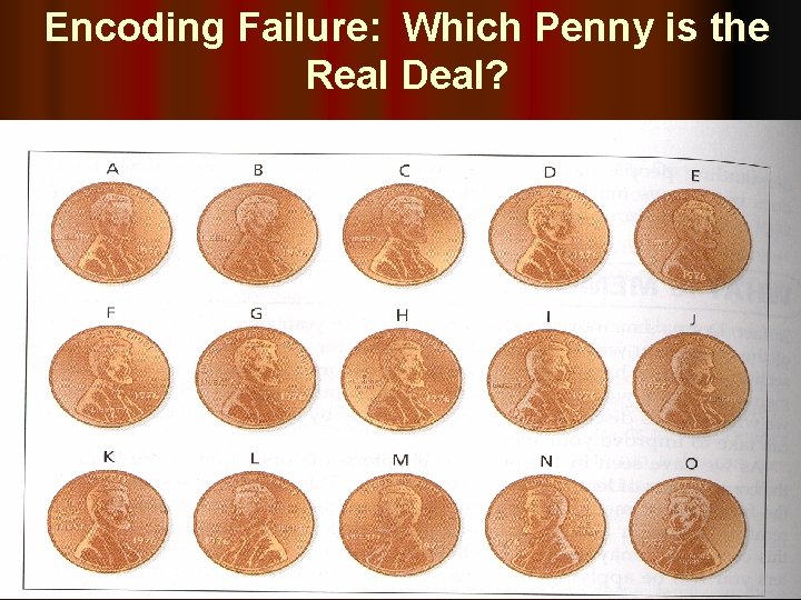Encoding Failure: Which Penny is the Real Deal? l 