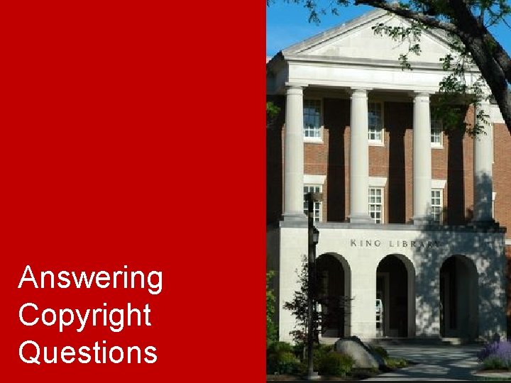 Answering Copyright Questions 