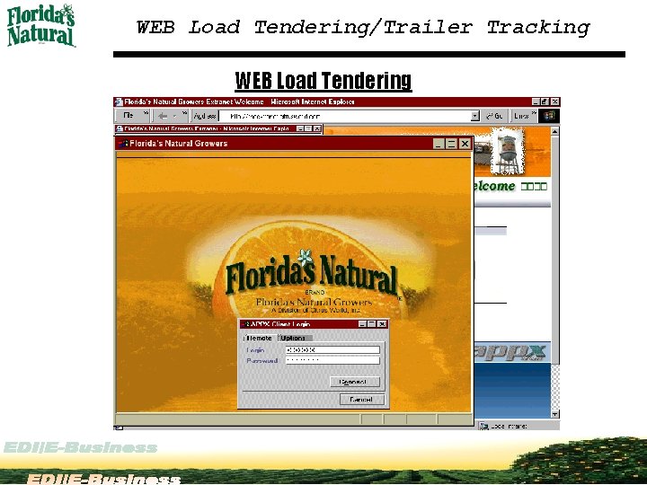 WEB Load Tendering/Trailer Tracking WEB Load Tendering 