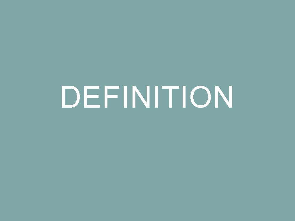 DEFINITION 