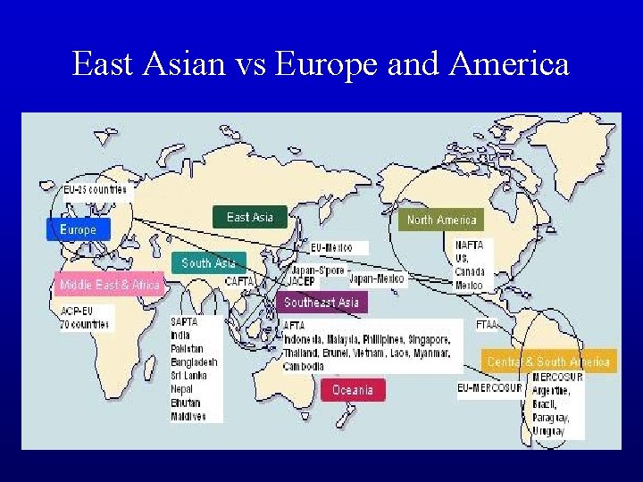 East Asian vs Europe and America 
