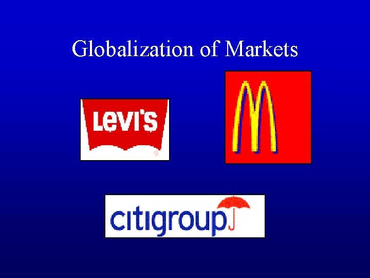 Globalization of Markets 