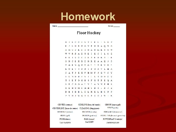 Homework 