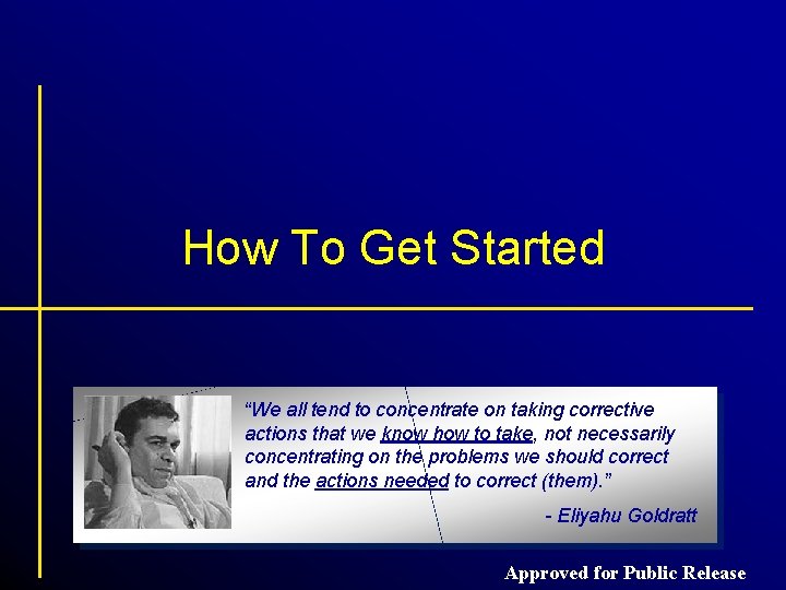 How To Get Started “We all tend to concentrate on taking corrective actions that How To Get Started “We all tend to concentrate on taking corrective actions that
