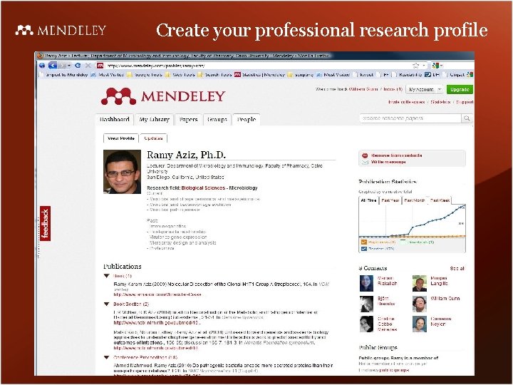 Create your professional research profile 