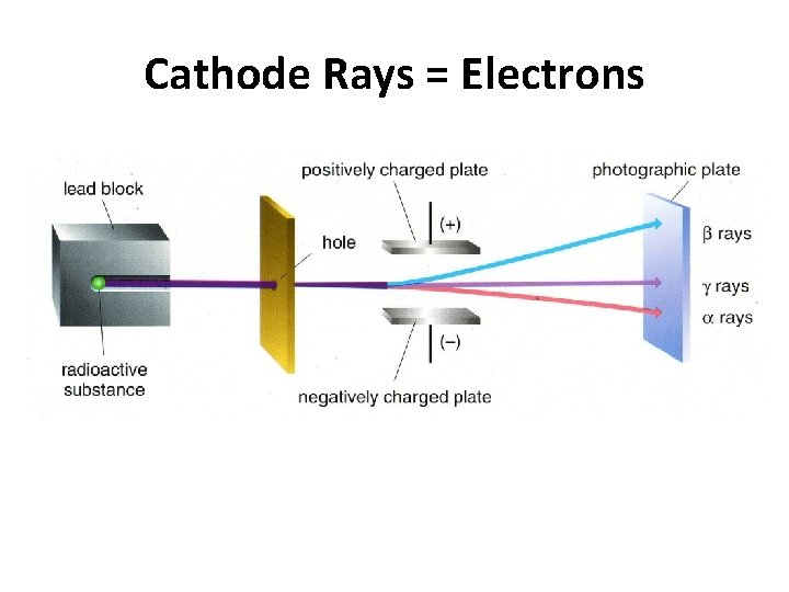 Cathode Rays = Electrons 