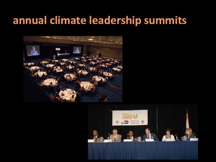 annual climate leadership summits 