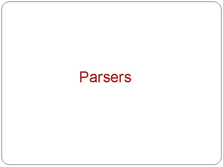 Parsers 