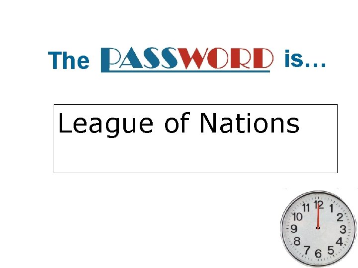 The is… League of Nations 