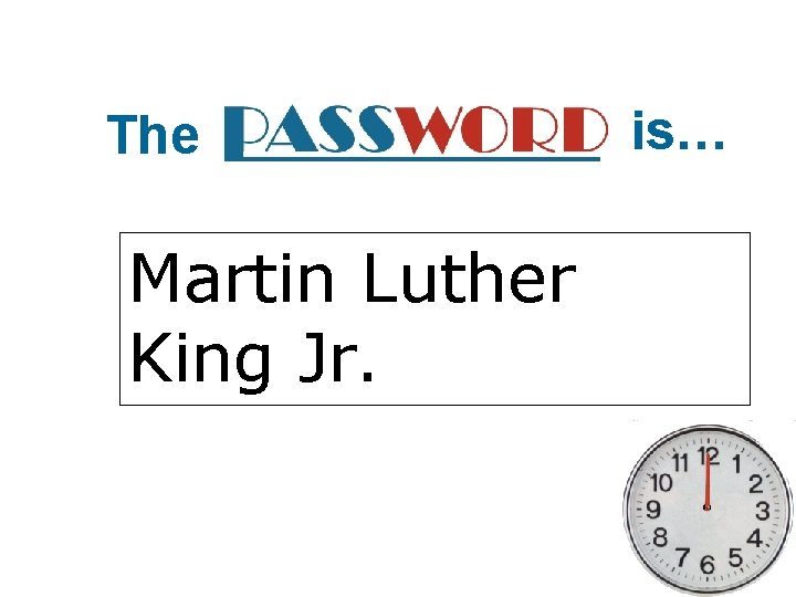 The Martin Luther King Jr. is… 