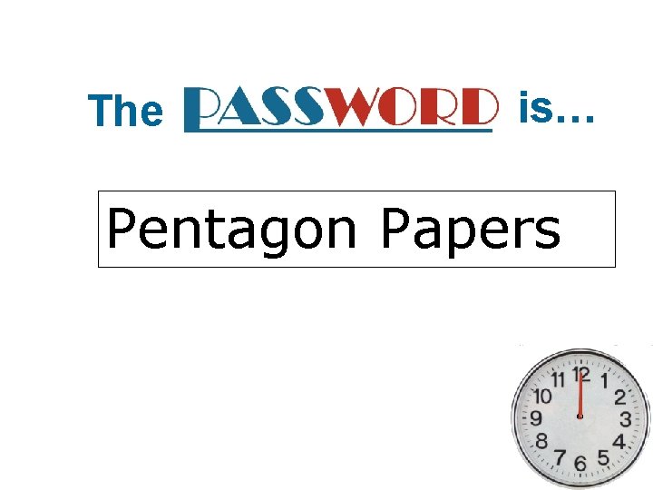 The is… Pentagon Papers 