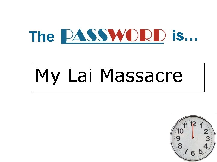 The is… My Lai Massacre 
