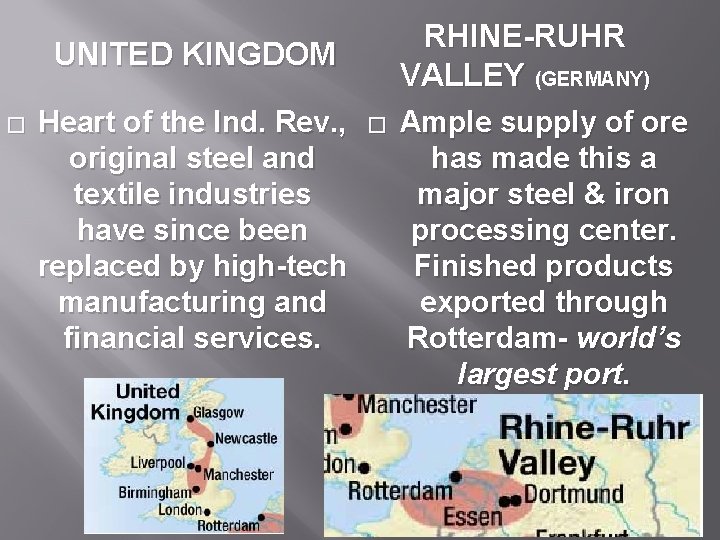 RHINE-RUHR VALLEY (GERMANY) UNITED KINGDOM � Heart of the Ind. Rev. , original steel