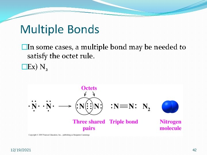 Multiple Bonds �In some cases, a multiple bond may be needed to satisfy the Multiple Bonds �In some cases, a multiple bond may be needed to satisfy the