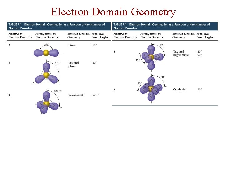 Electron Domain Geometry 