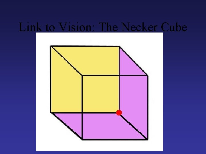 Link to Vision: The Necker Cube 