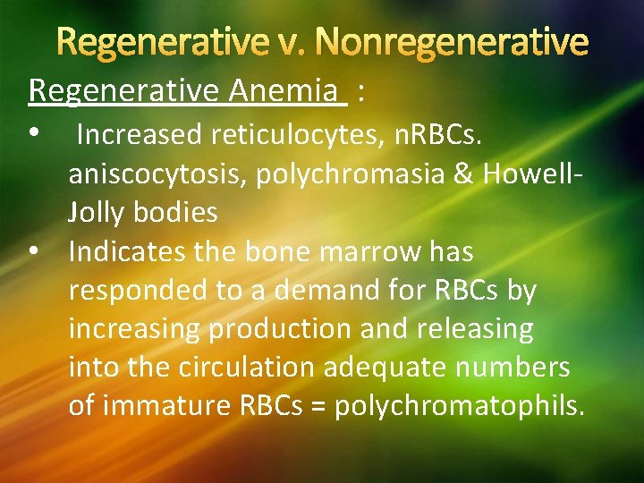 Anemia Erythrocyte Disorders Laboratory Procedures Anemia a condition