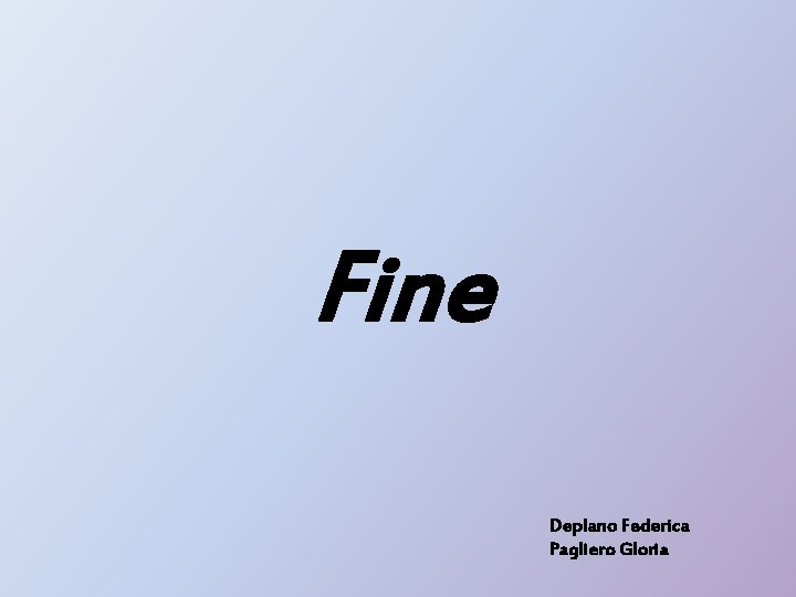 Fine Deplano Federica Pagliero Gloria 