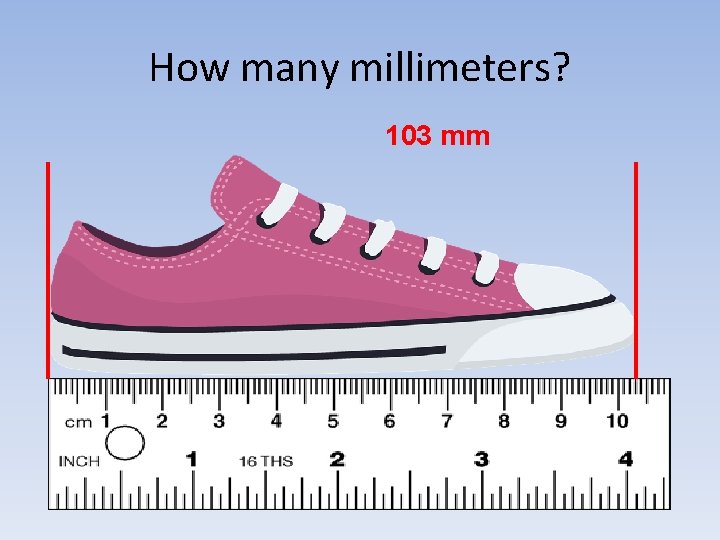 How many millimeters? 103 mm 