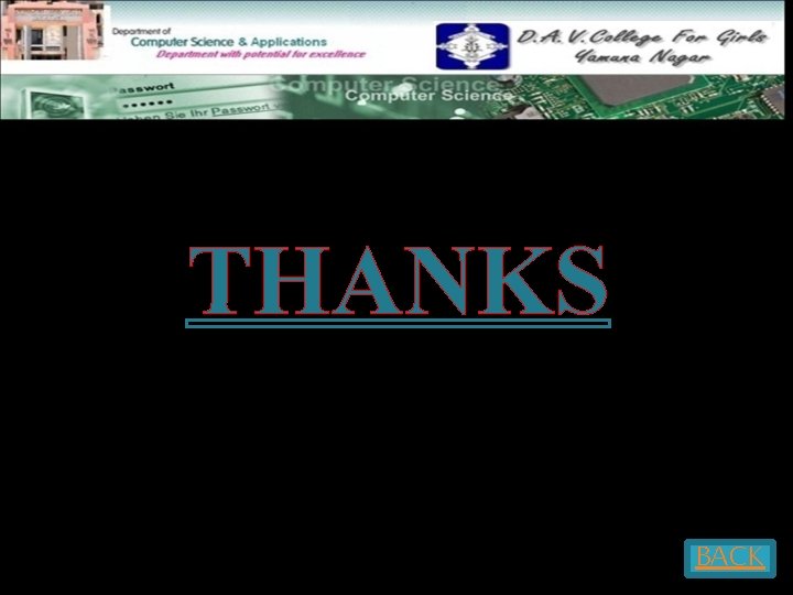 THANKS BACK  THANKS BACK