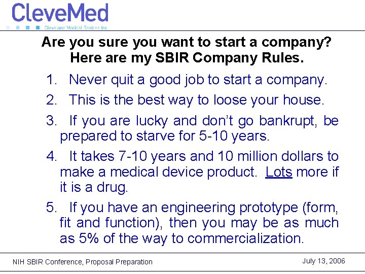 Are you sure you want to start a company? Here are my SBIR Company