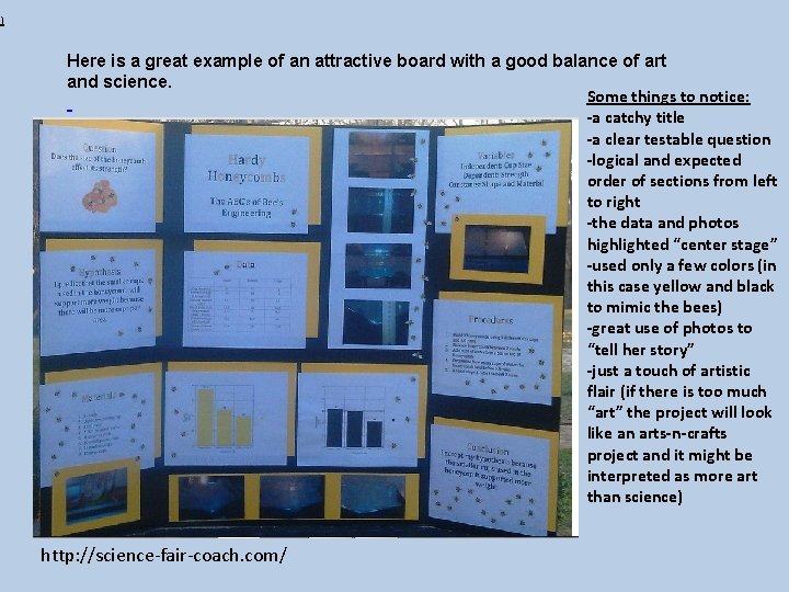 ) Here is a great example of an attractive board with a good balance