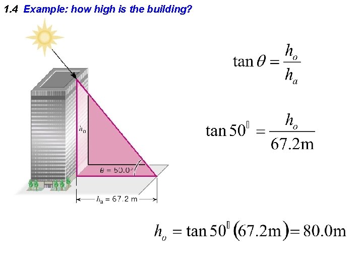 1. 4 Example: how high is the building? 