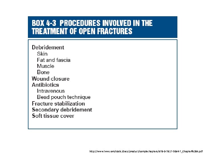 http: //www. lww. com/static/docs/product/samplechapters/978 -0 -7817 -5096 -7_Chapter%204. pdf 