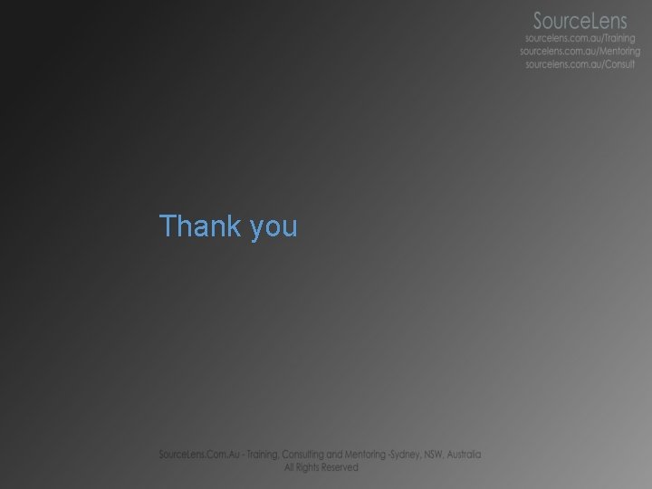 Thank you Thank you
