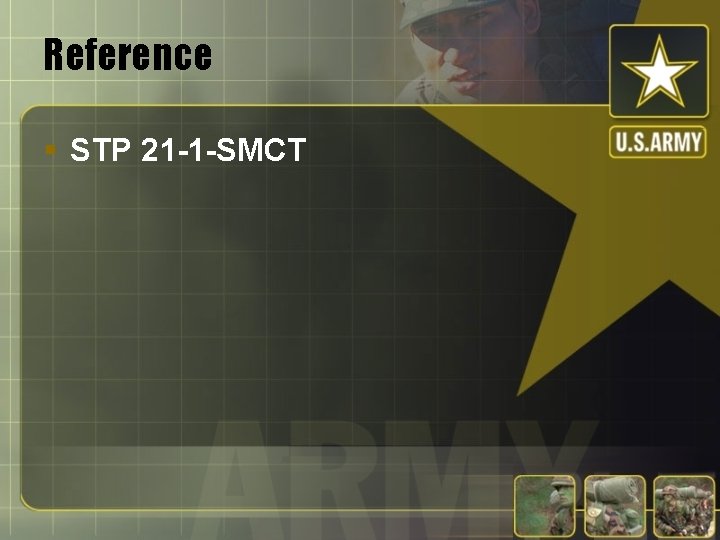 Reference § STP 21 -1 -SMCT 