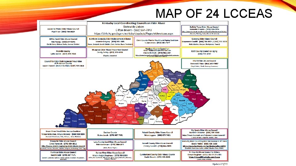 MAP OF 24 LCCEAS 