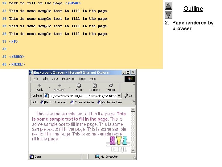 32 text to fill in the page. </SPAN> 33 This is some sample text