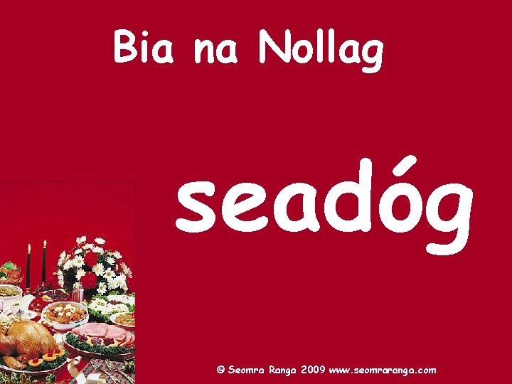 Bia na Nollag seadóg © Seomra Ranga 2009 www. seomraranga. com 